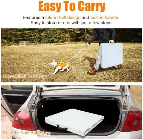 Twister Ck Portable Folding Table Adjustable Height