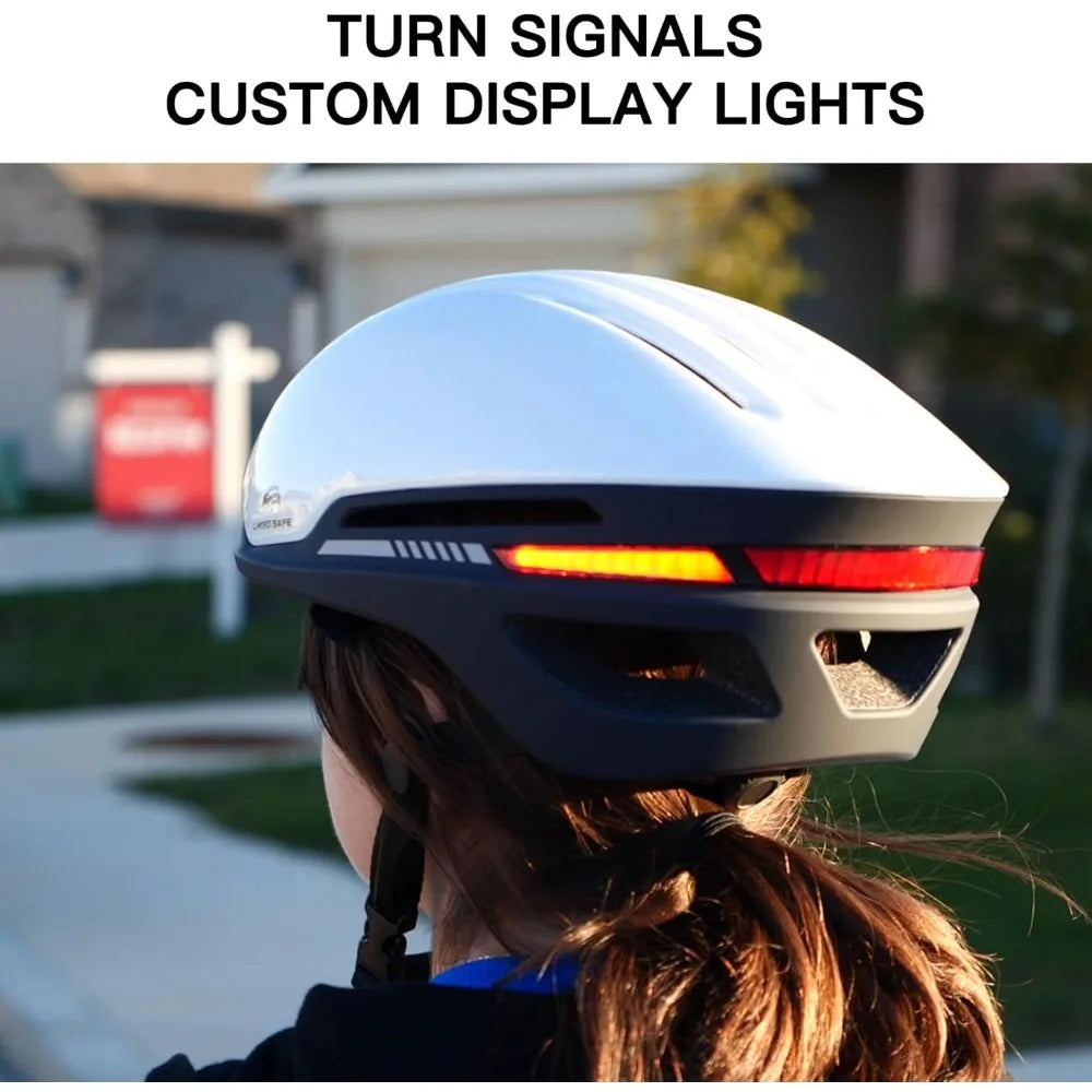 Smart Bike Helmet With Speakers And LEDs