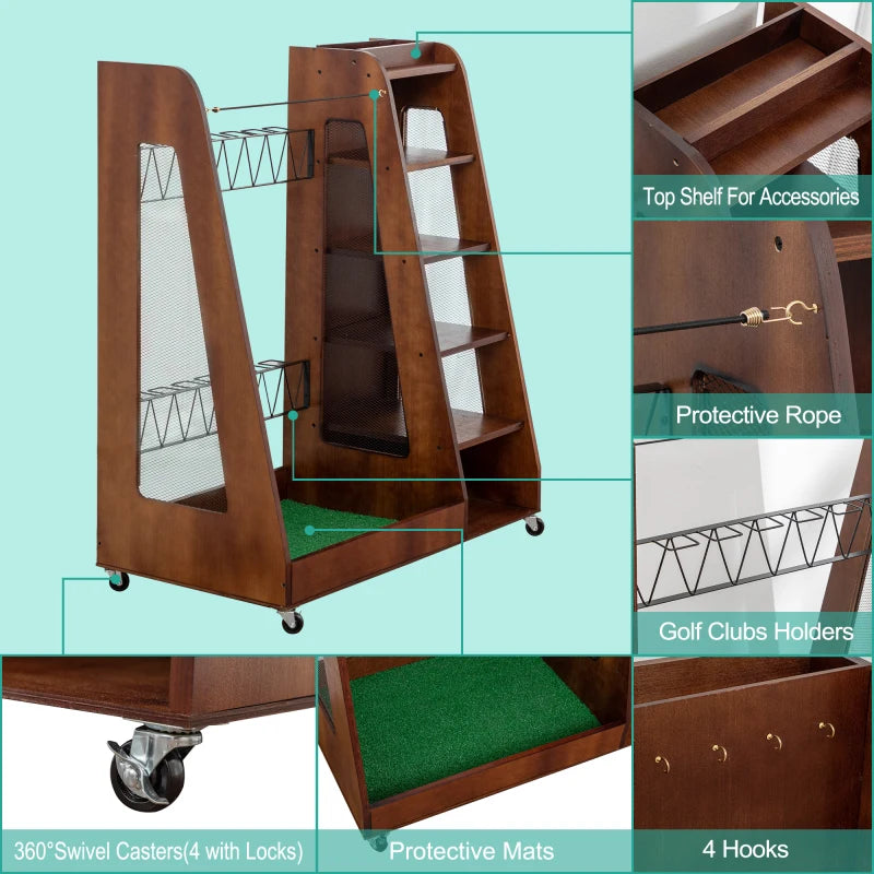 Pro Gear Golf Bag Organizer For Garage And Car Storage