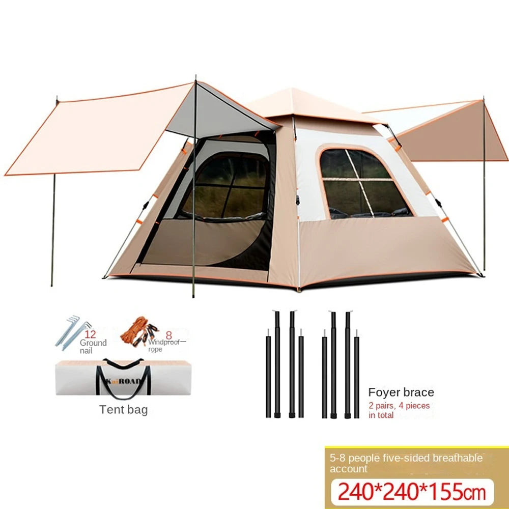 Pro Gear Sporting Goods One Touch Ridge Tent 3 To 8 People