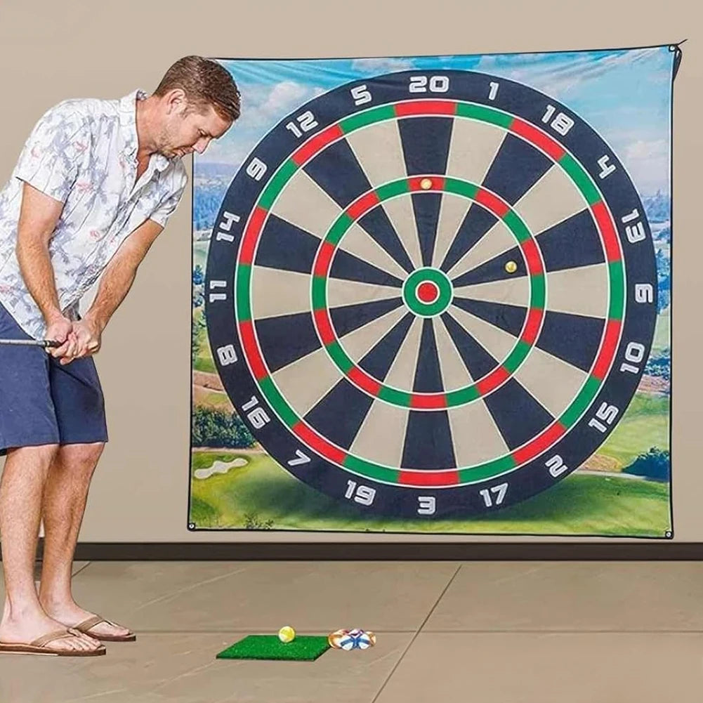 Alloet Golf Chipping Game Mat With 12 Balls For Home Office