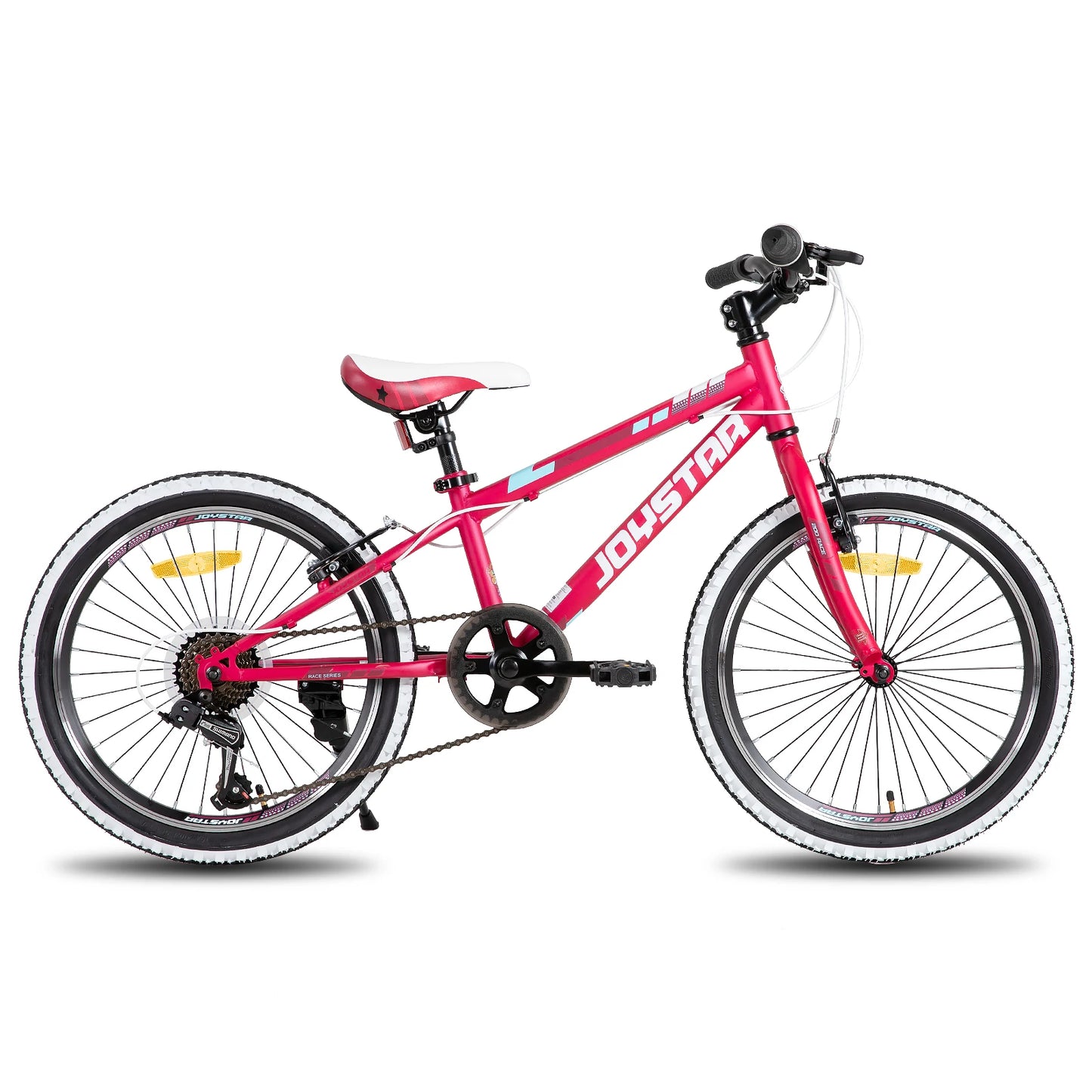 JOYSTAR Kids Mountain Bike For Boys And Girls Ages 7 To 12 With 1 Speed And 7 Speed Drivetrain