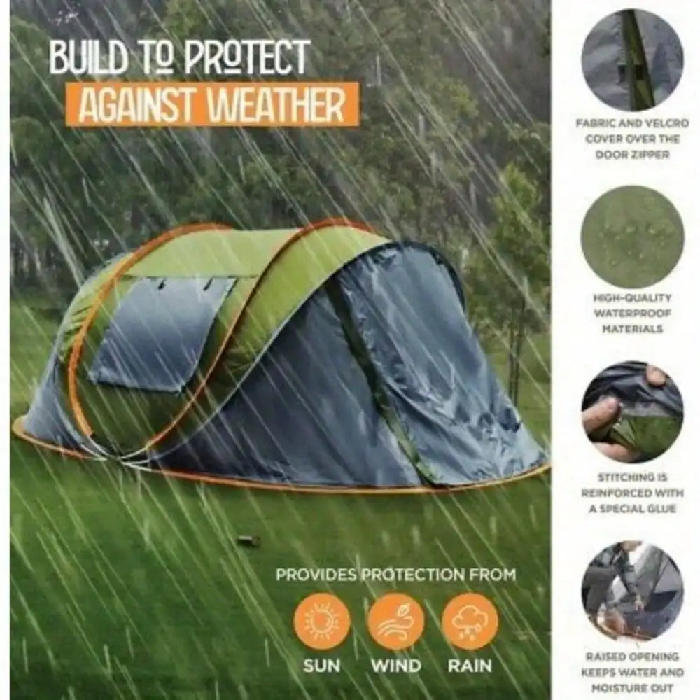 Pro Gear Sporting Goods Pop Up Camping Tent 2 Doors