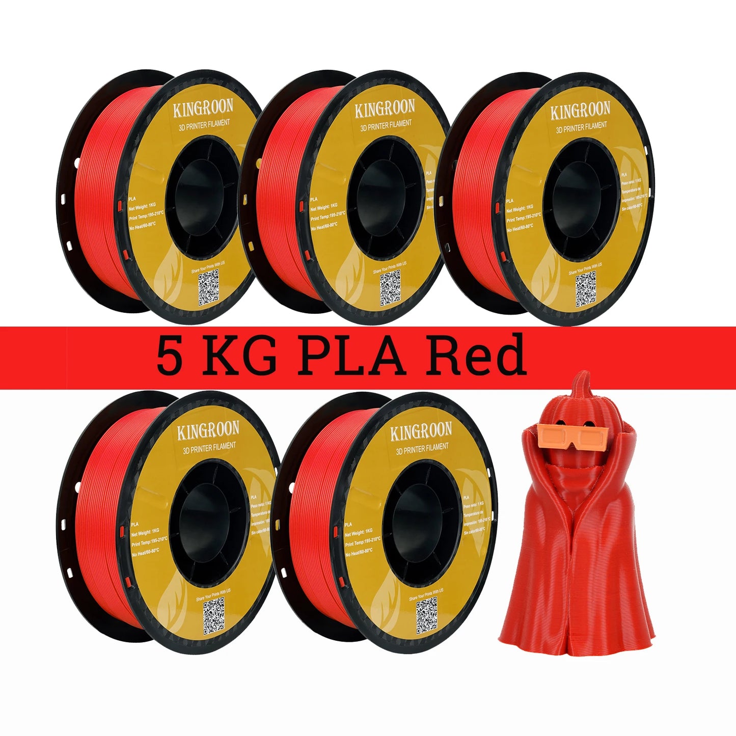 Kingroon High Quality PLA Filament Eco Friendly 3D Printing