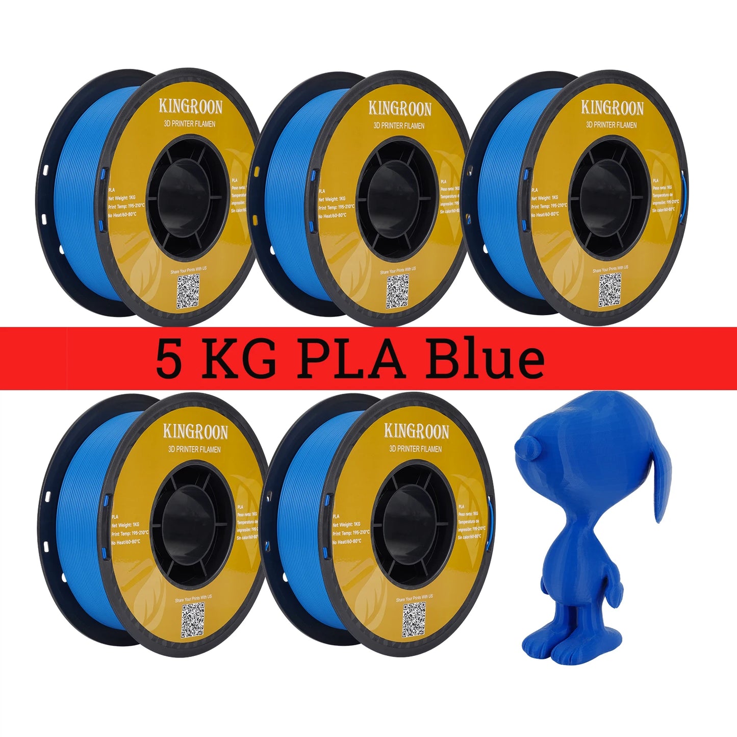 Kingroon High Quality PLA Filament Eco Friendly 3D Printing