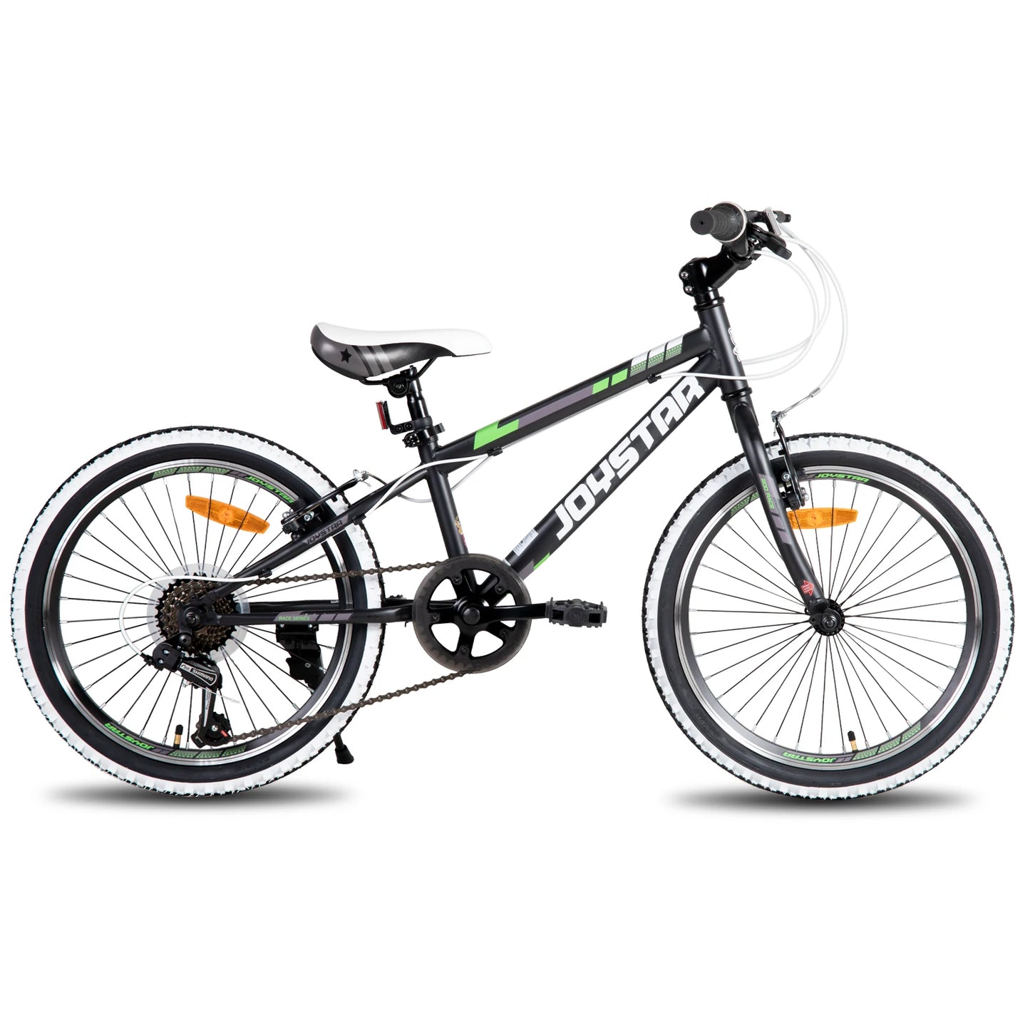 JOYSTAR Kids Mountain Bike For Boys And Girls Ages 7 To 12 With 1 Speed And 7 Speed Drivetrain