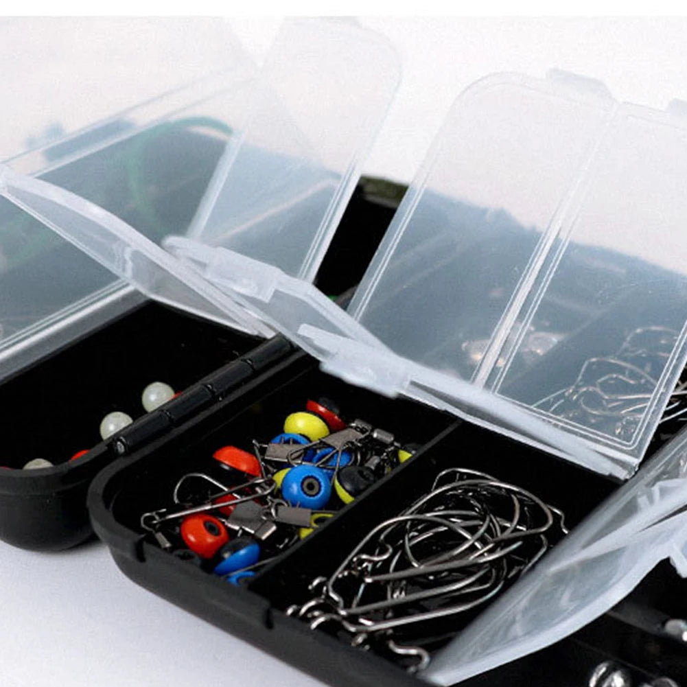 Shunmaii Fishing Tackle Kit Hooks Sinkers Swivels Gear