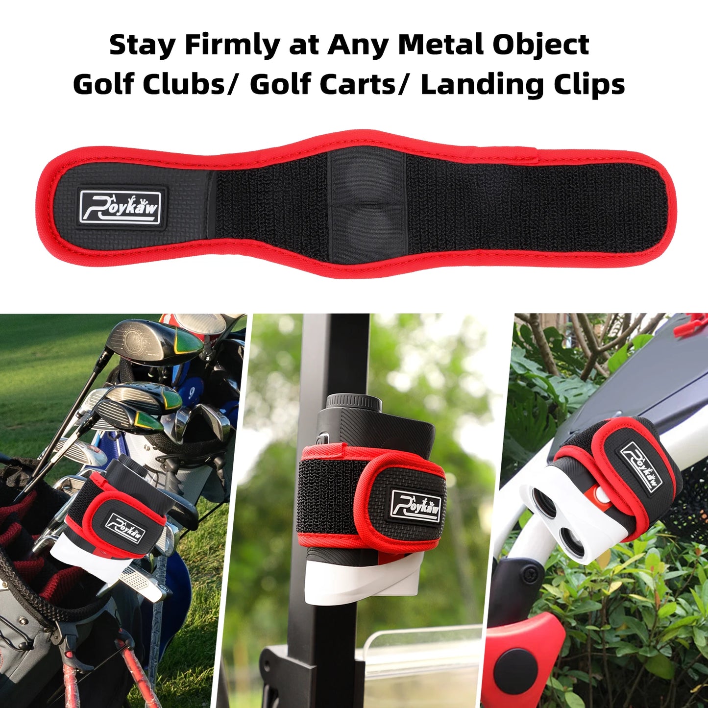 Roykaw Rangefinder Wrap Mount For Golf Cart Frame Accessory