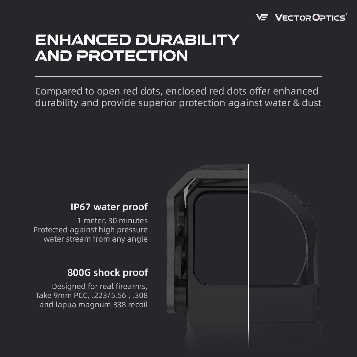 Vector Optics Frenzy Plus Red Dot Sight Multi Reticle