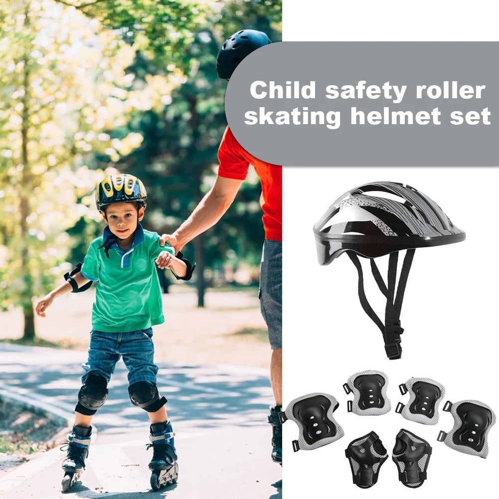 Kids Safety Ride Protection Gear Set Helmet For Skateboard Scooter