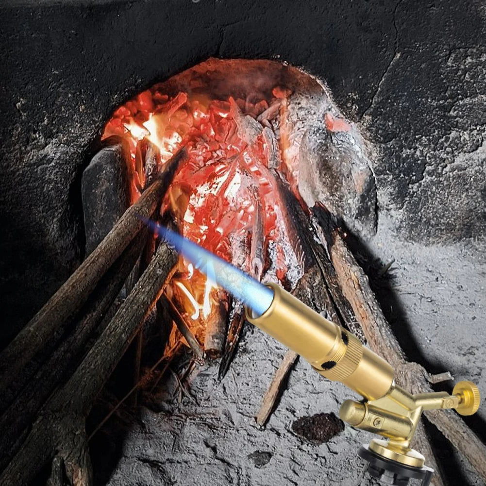 VKTECH Portable Butane Torch Adjustable Flame For Camping