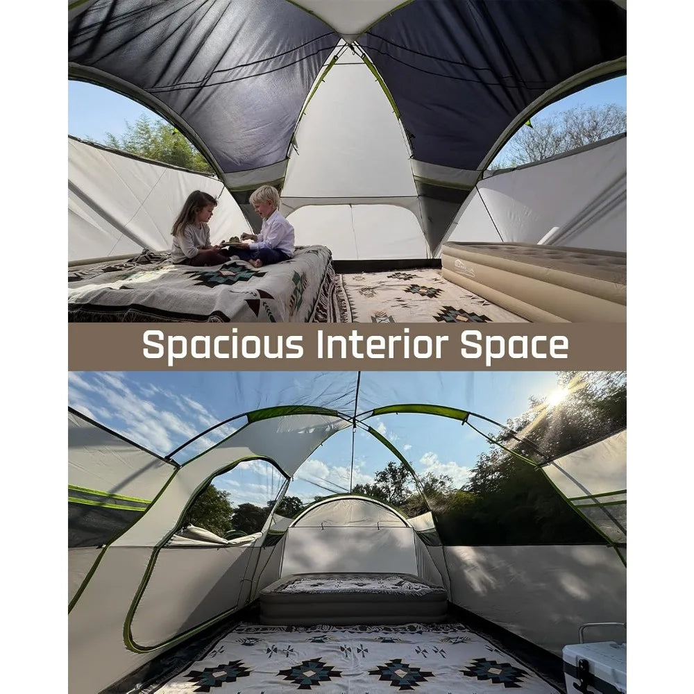 Pro Gear Sporting Goods Dome Tent With 3 Rooms Waterproof