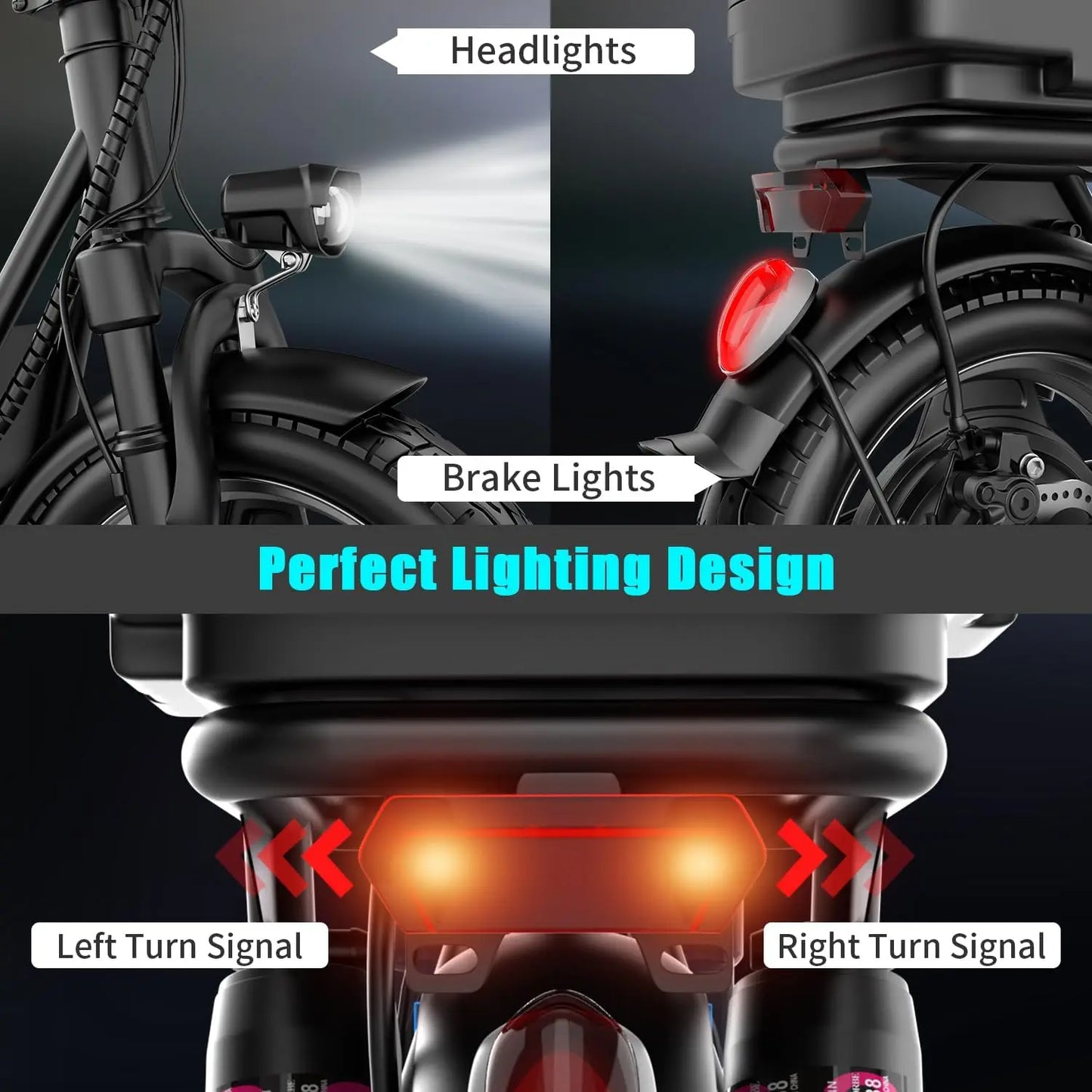 Foldable Folding Electric Scooter With Trunk 500W Motor