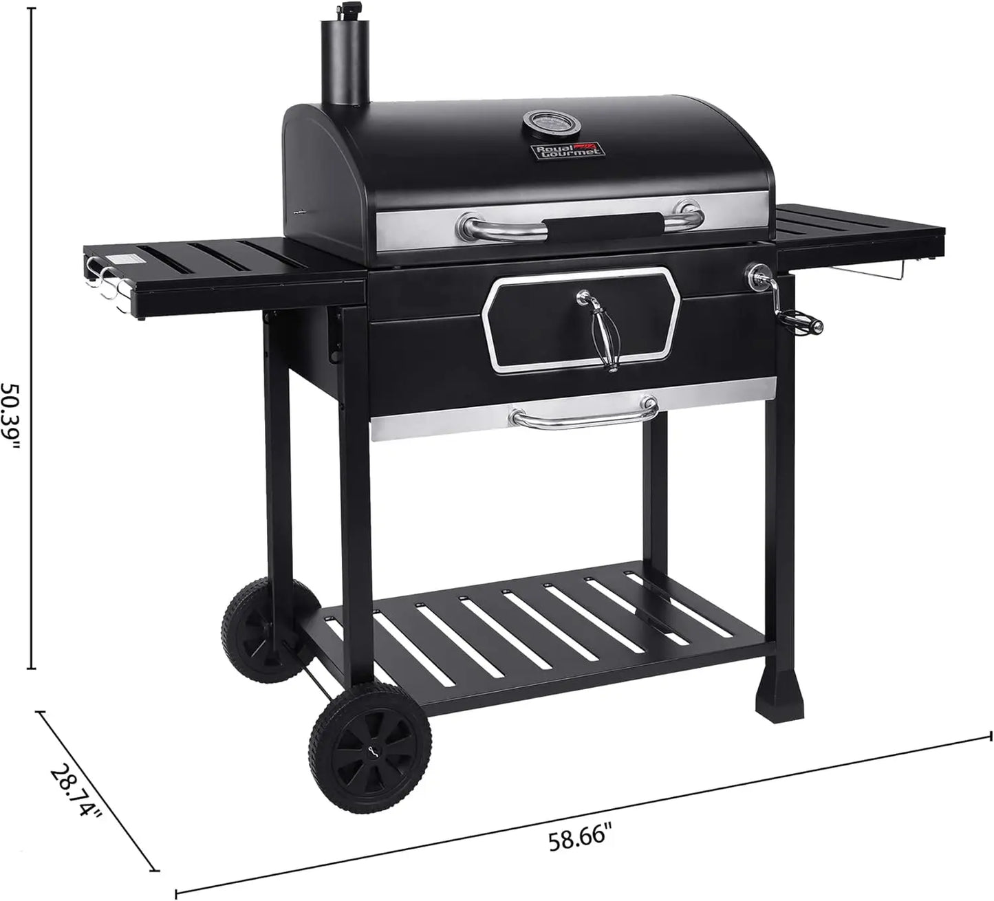 Charcoal Grill Deluxe BBQ Smoker For Picnic Camping Patio