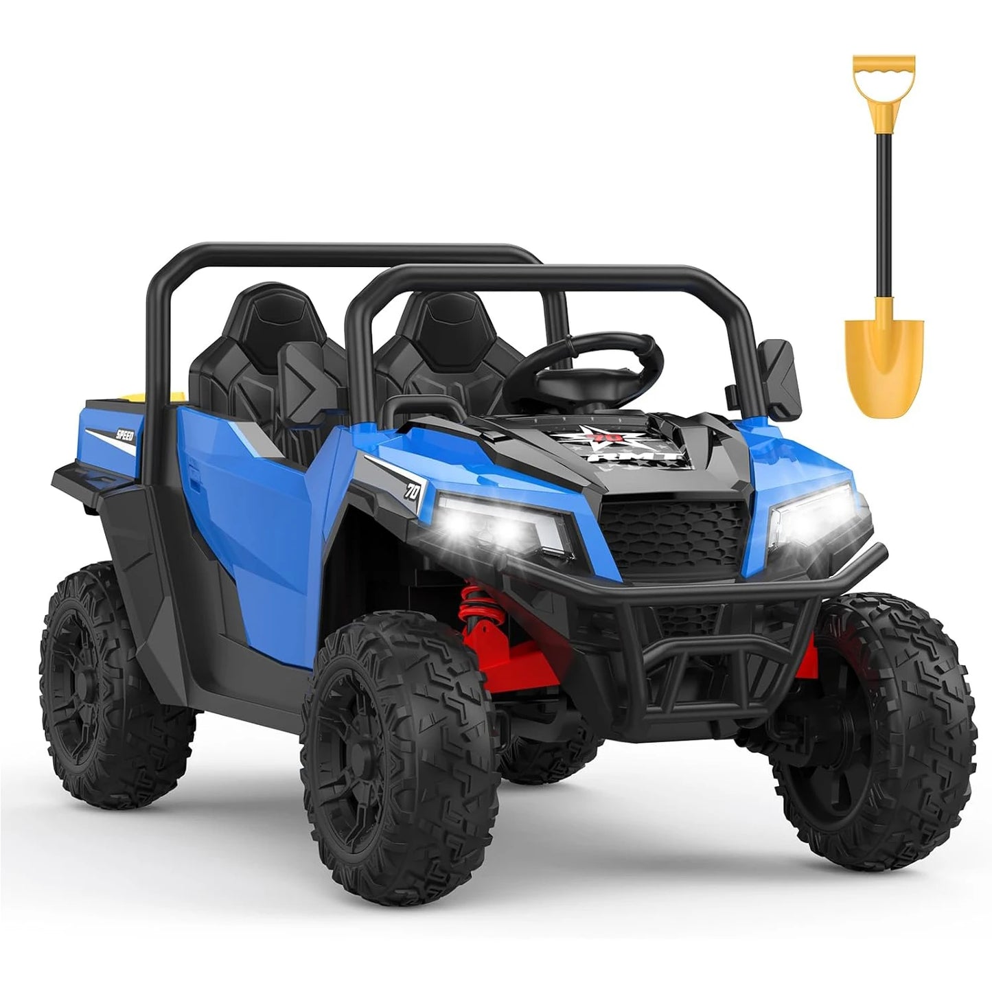 HiMISSE 24V Ride On Dump Truck Remote Control Four Wheel