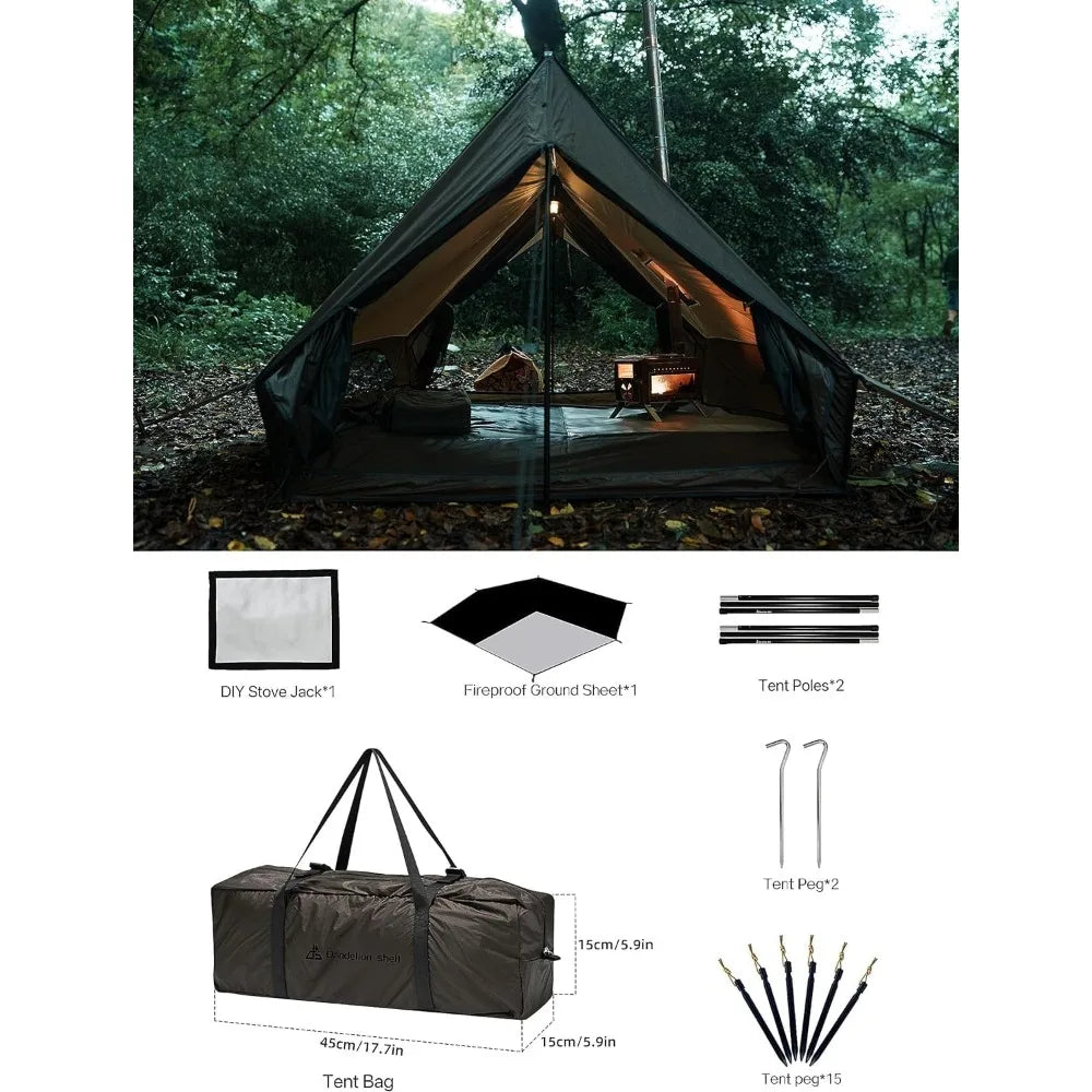 Pro Gear Sporting Goods Hot Tent With Stove Jack Shelter