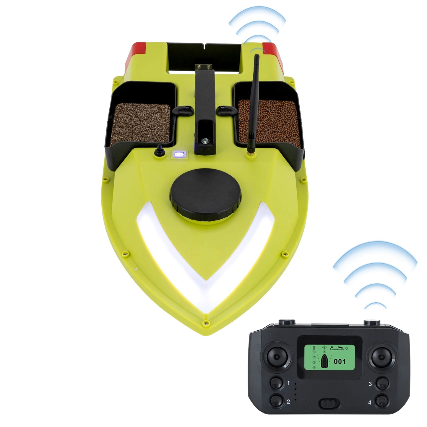 Rechargeable GPS Fishing Bait Boat With Remote Control