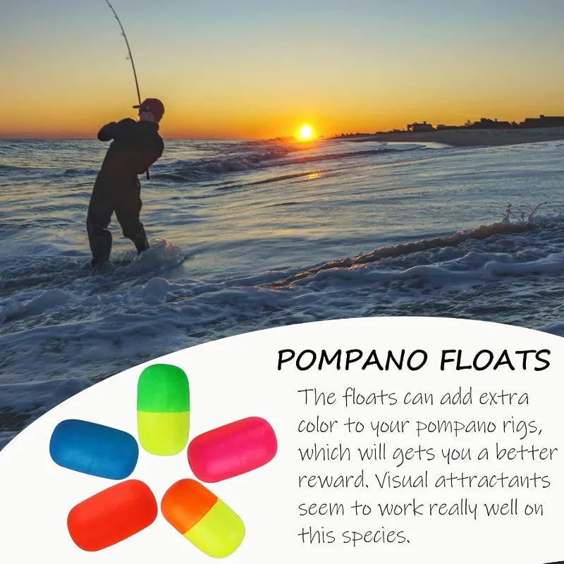 YTYINH Foam Fishing Floats Pompano Surf Bobber Rig Assorted