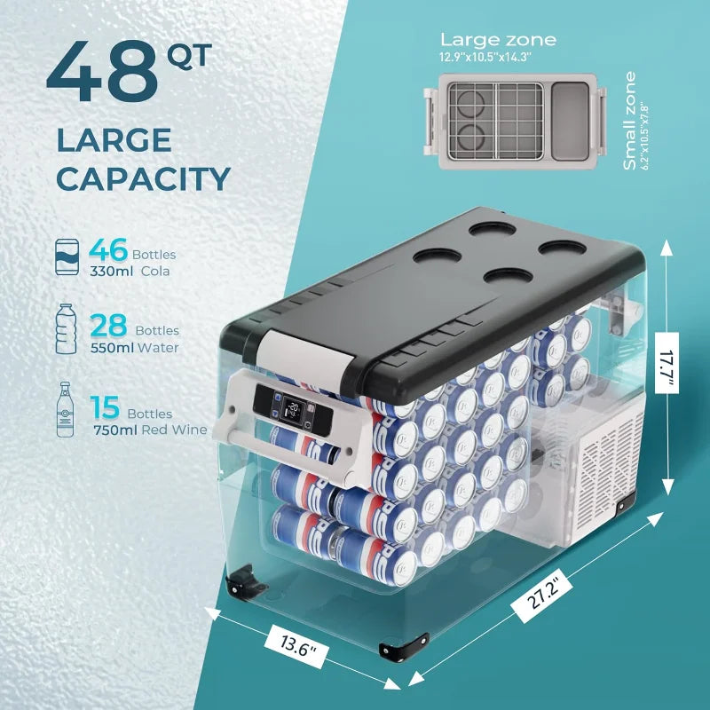 Pro Gear Sporting Goods EUHOMY 12V Portable Refrigerator