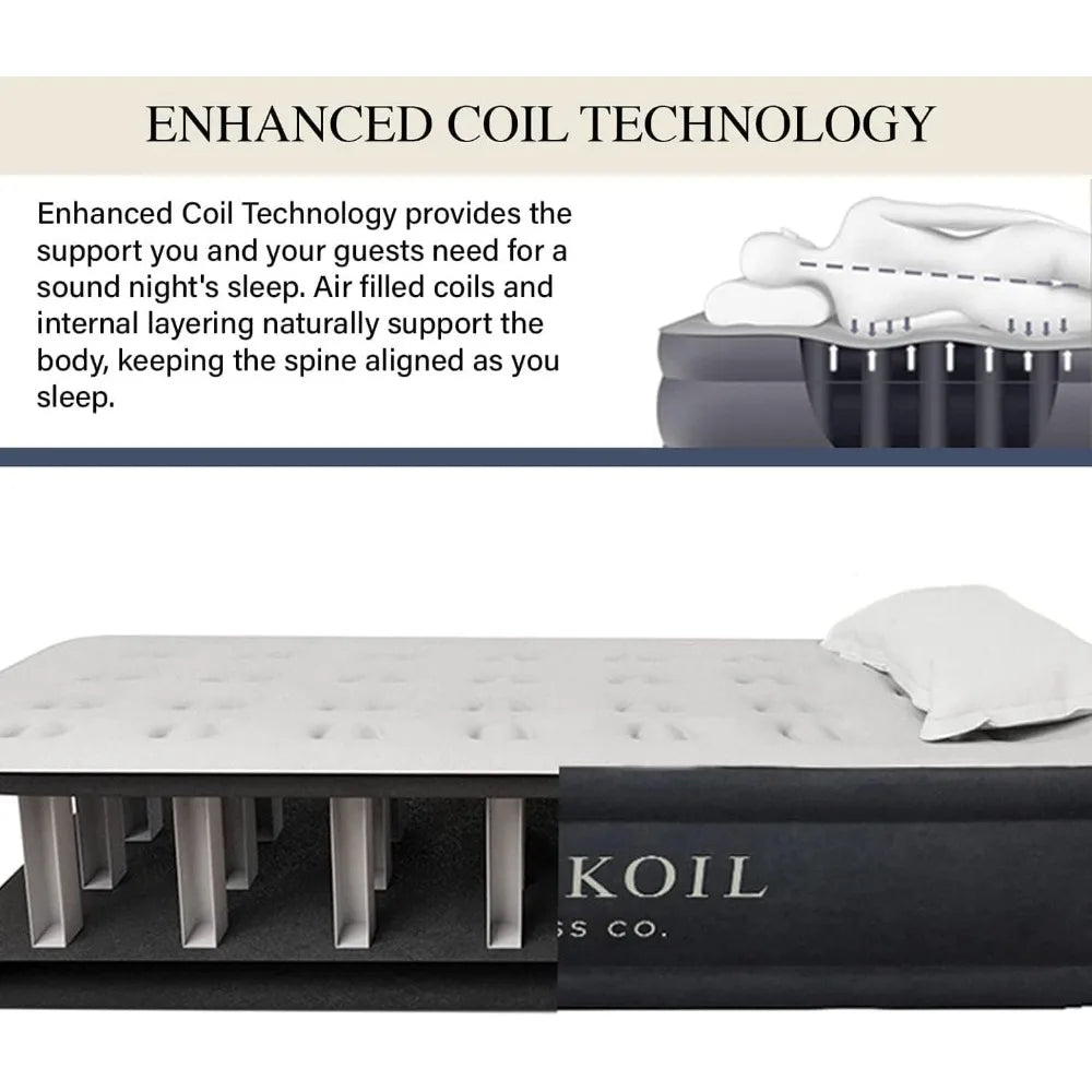 YTYINH Height Adjustable Air Mattress With Built In Pump
