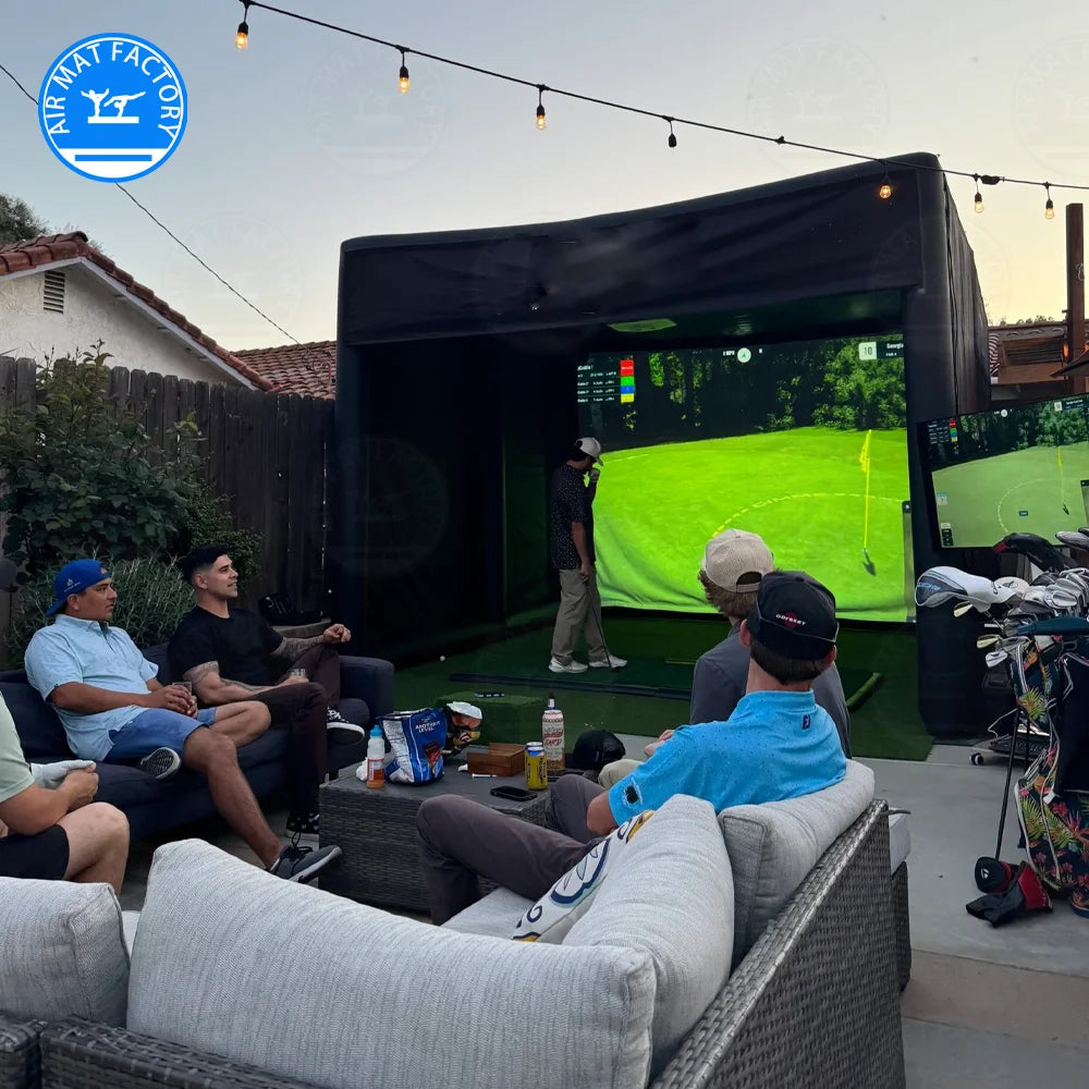 Inflatable Golf Simulator Tent For Practice