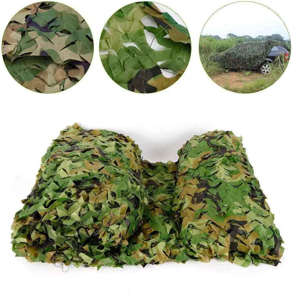 Camo Netting Woodland Hunting Sunshade Mesh For Camping