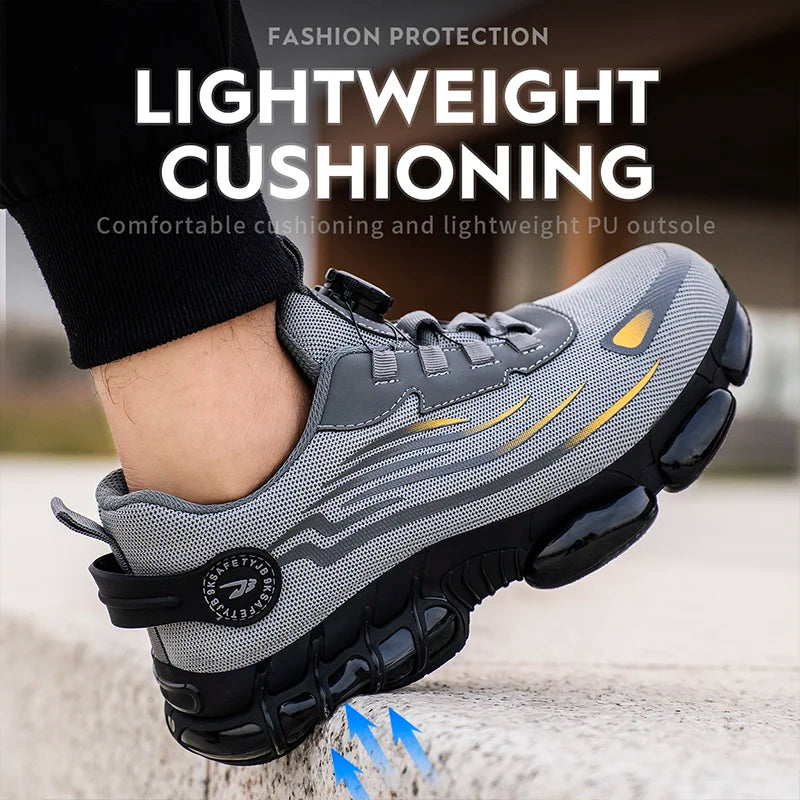 Pro Gear Sporting Goods Breathable Lace Free Safety Shoes
