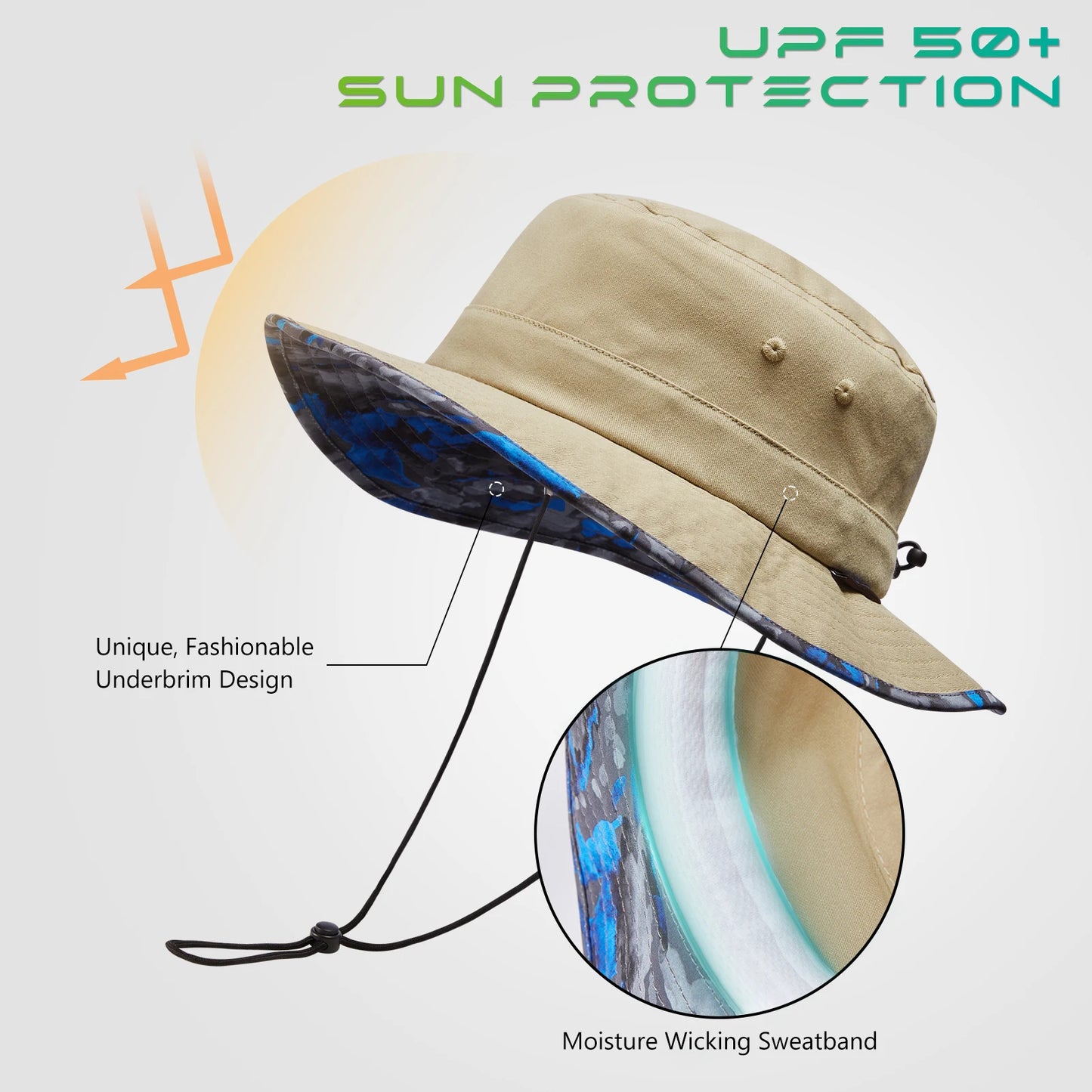 Fujian UPF 50 Foldable Sun Protection Bucket Hat For Men