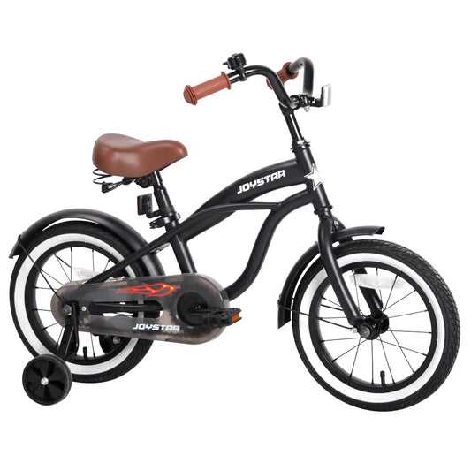 JOYSTAR Girls Bike With Training Wheel Princess Theme