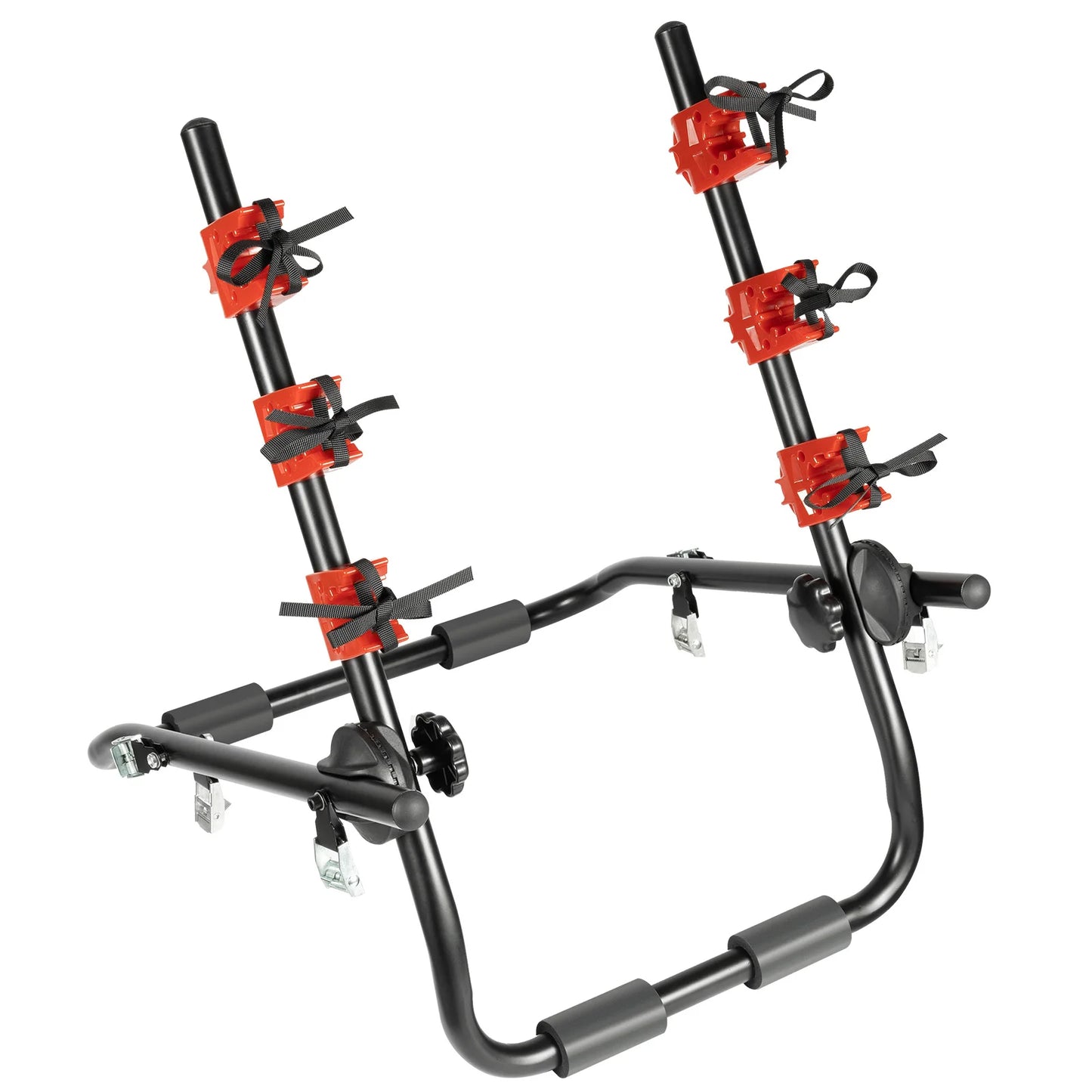Foldable Trunk Mount Bike Rack For 3 Bicycles Vehicles