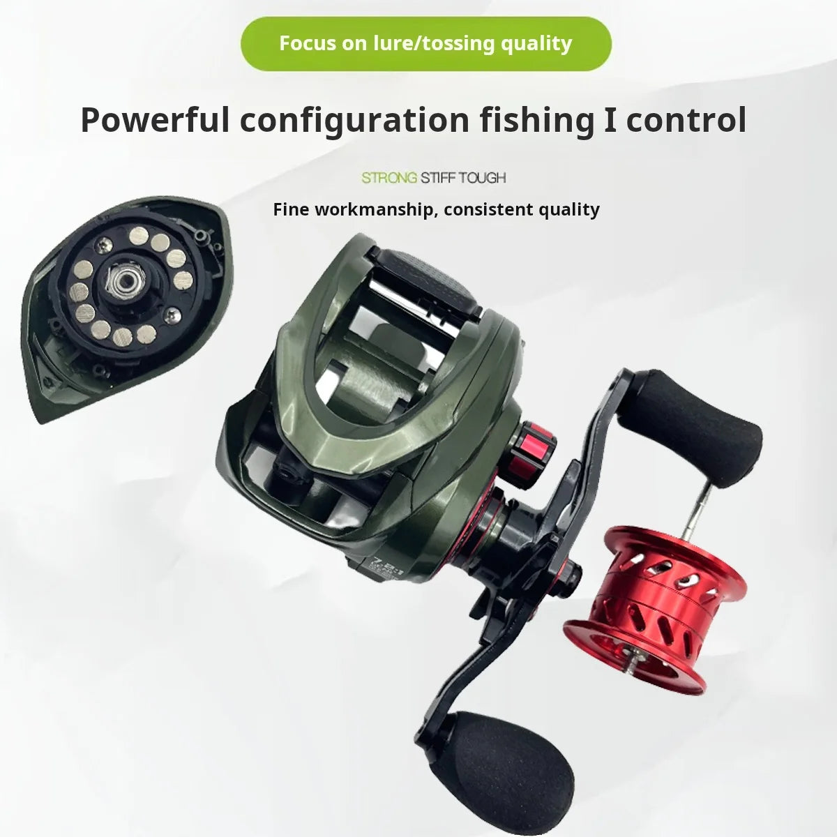 HEWEIU Baitcasting Fishing Reel For Saltwater And Freshwater