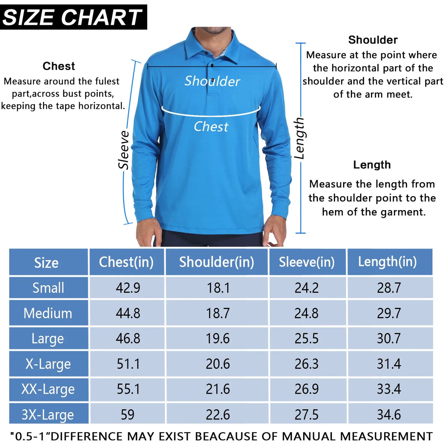Hign-concerned Mens Dry Fit Long Sleeve Wicking Shirt
