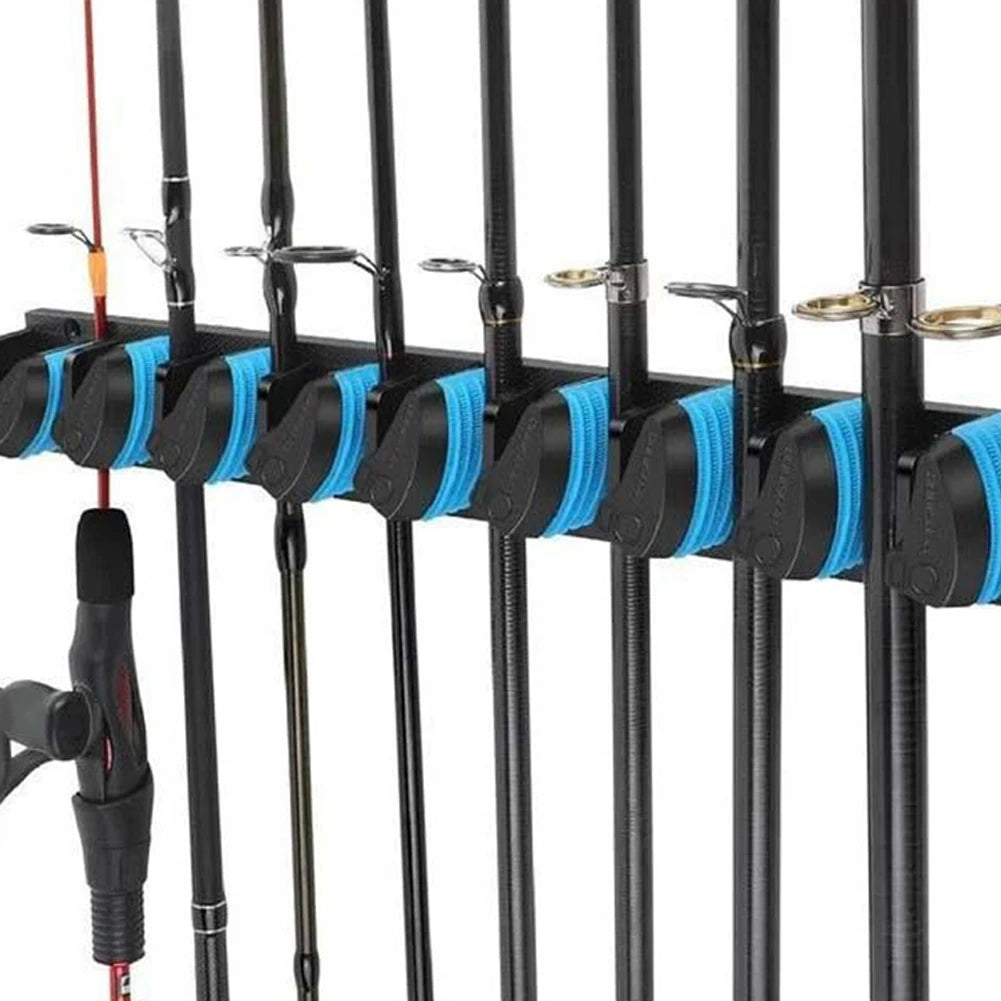 Shunmaii Wall Mounted Fishing Rod Holder For Multiple Rods