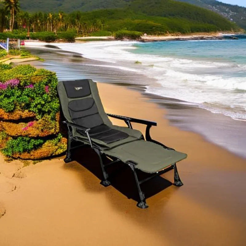 YTYIN Heavy Duty Fishing Chair With Adjustable Backrest