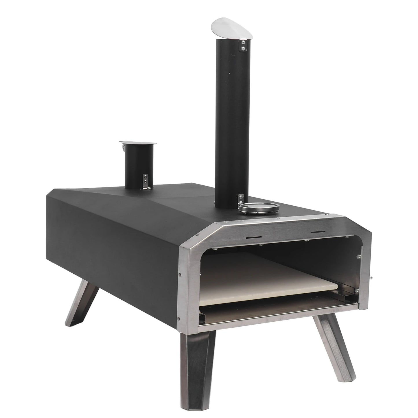 Romellar Portable Wood Fired Outdoor Pizza Oven Stainless