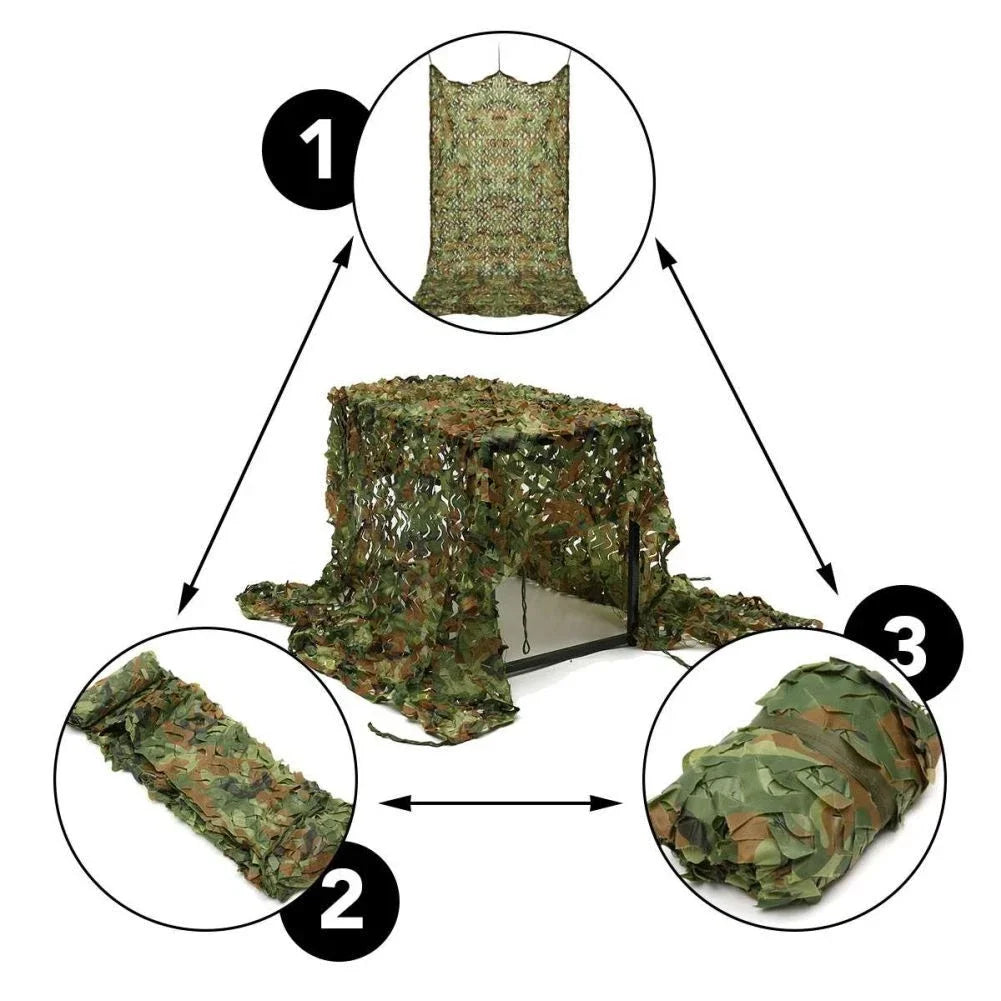 Hubei Camouflage Net Army Sunshade Shelter For Camping