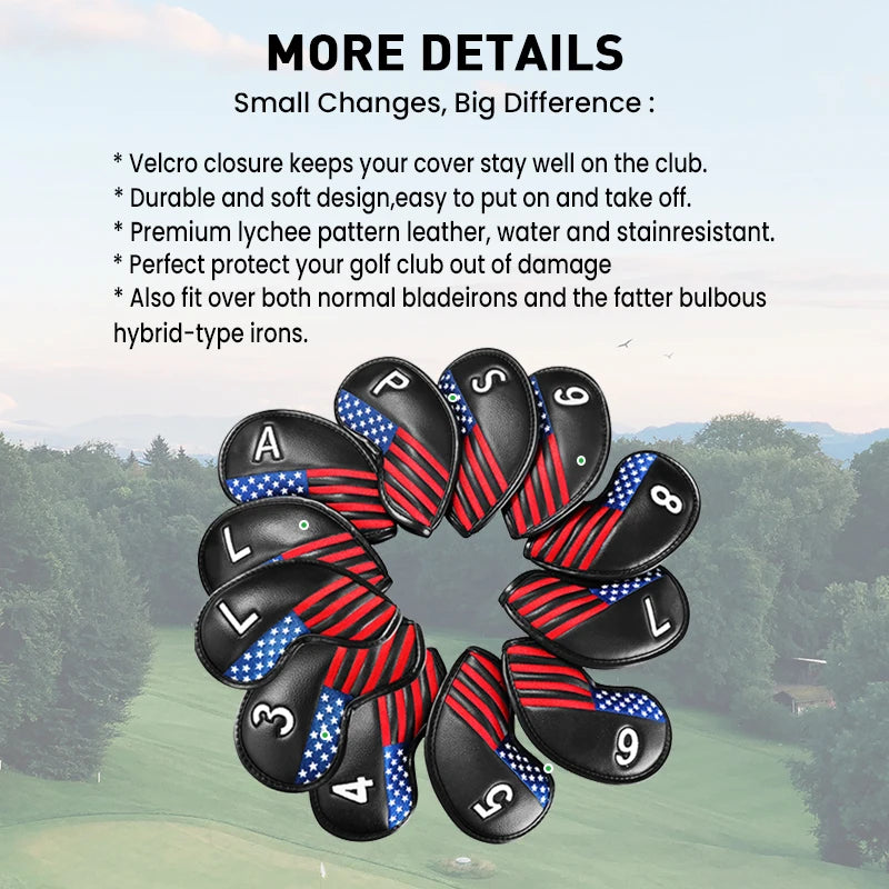 Pro Gear Sporting Goods Iron Head Covers 12 Piece Set