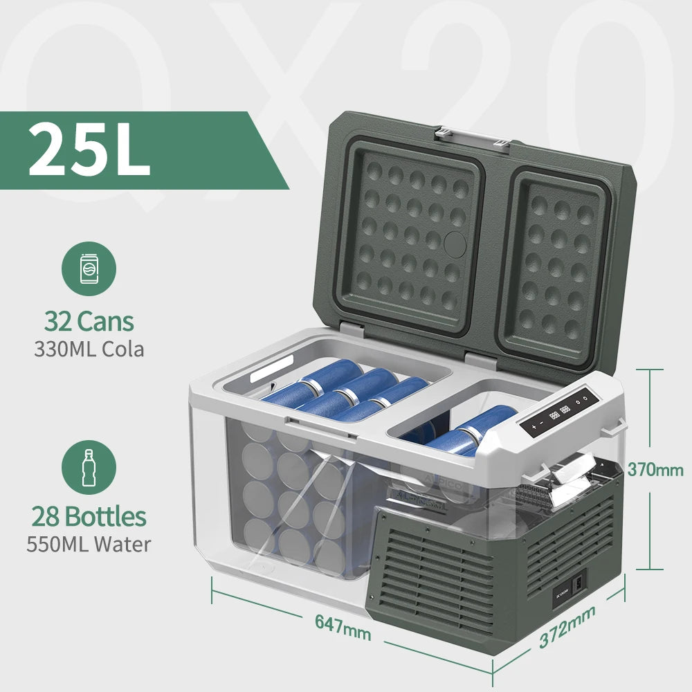 Alpicool QX Portable Refrigerator 12 24V DC Dual Zone