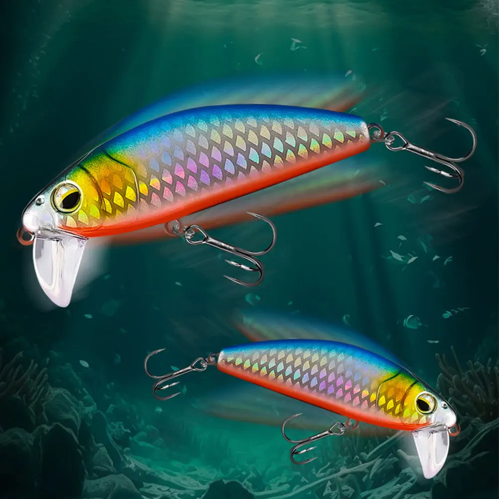 Artificial Crankbait Wobbler Lures With 3D Eyes For Bass