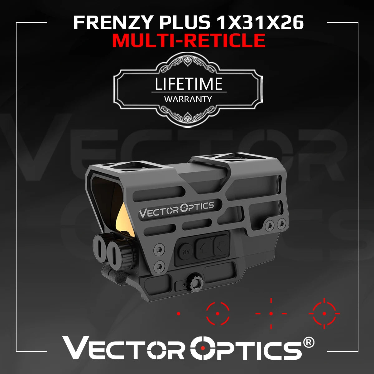 Vector Optics Frenzy Plus Red Dot Sight Multi Reticle