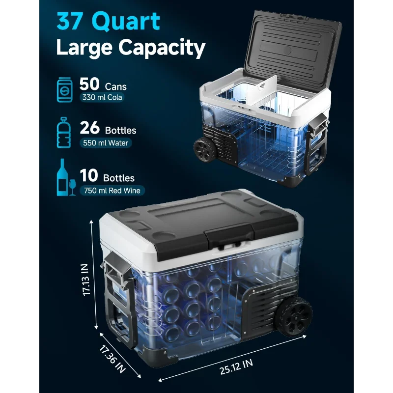 Pro Gear Sporting Goods Portable Car Fridge 12V DC 24V