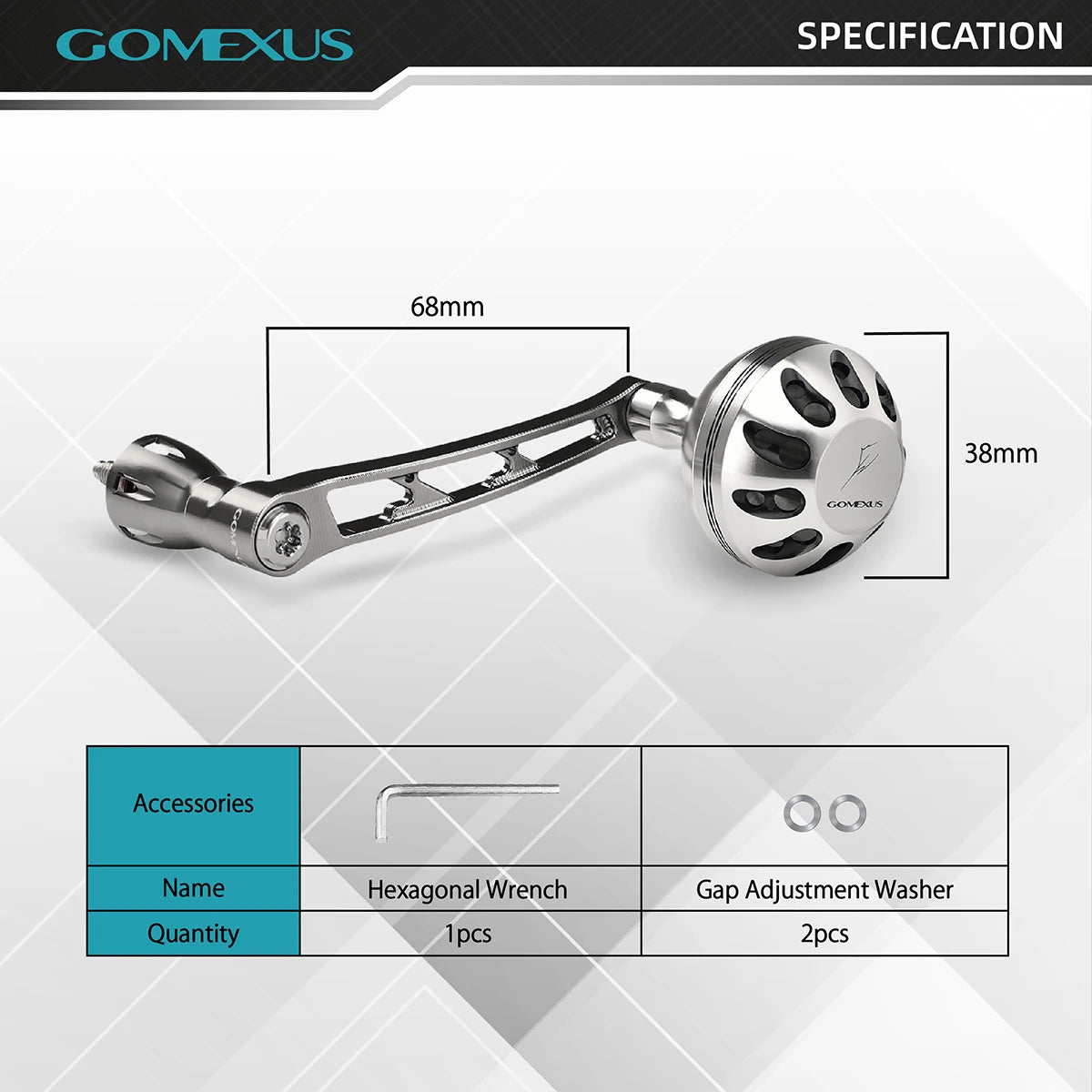 Gomexus Power Handle For Shimano Stradic Stella Reels