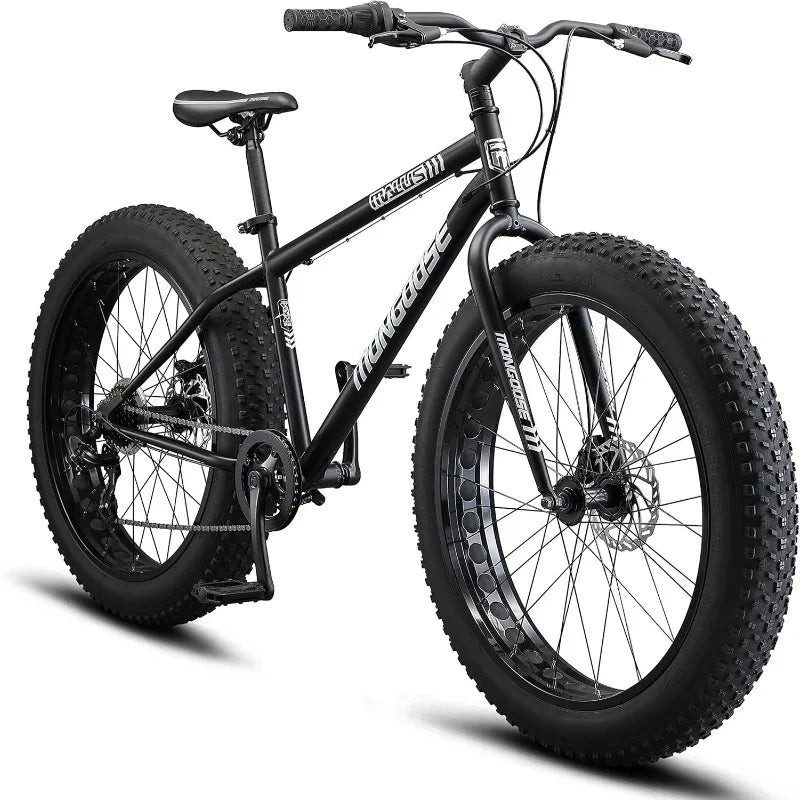 YTYIN Fat Tire Mountain Bike Steel Frame Suspension