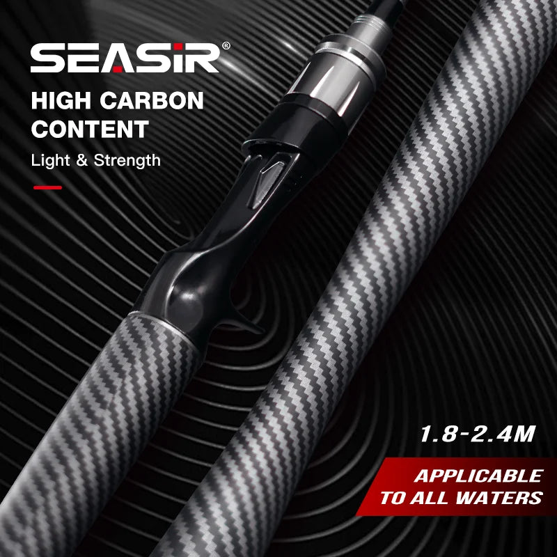 SeaSir Grandmaster Spinning Casting Fishing Rod Carbon