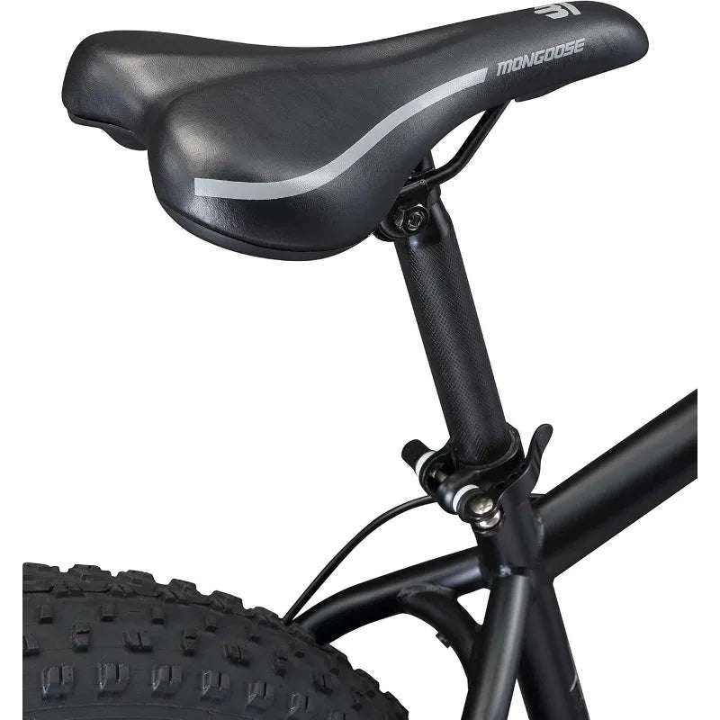 YTYIN Fat Tire Mountain Bike Steel Frame Suspension