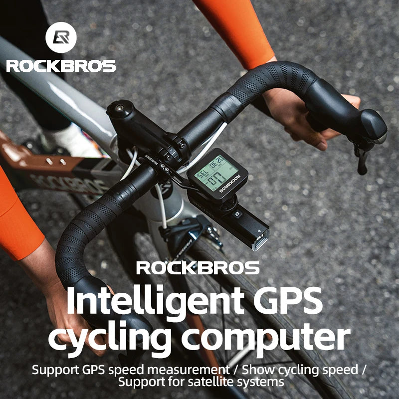 RockBros GPS Bike Computer Waterproof Wireless Speedometer