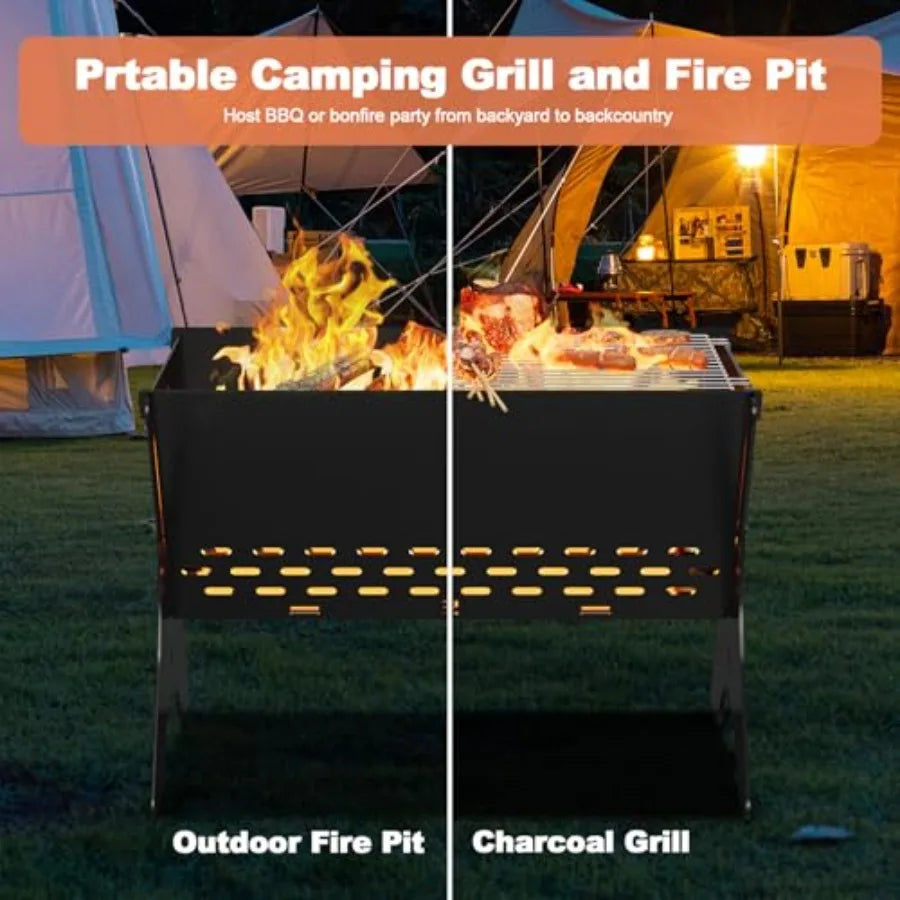 Pro Gear Sporting Goods Campfire Grill Portable Backpacking