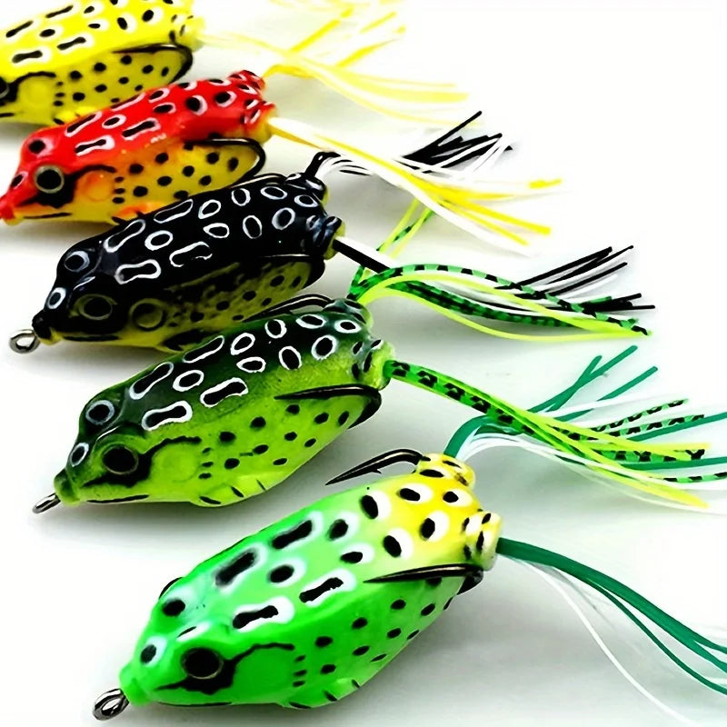 Realistic Frog Fishing Lures With Sharp Hooks And Box
