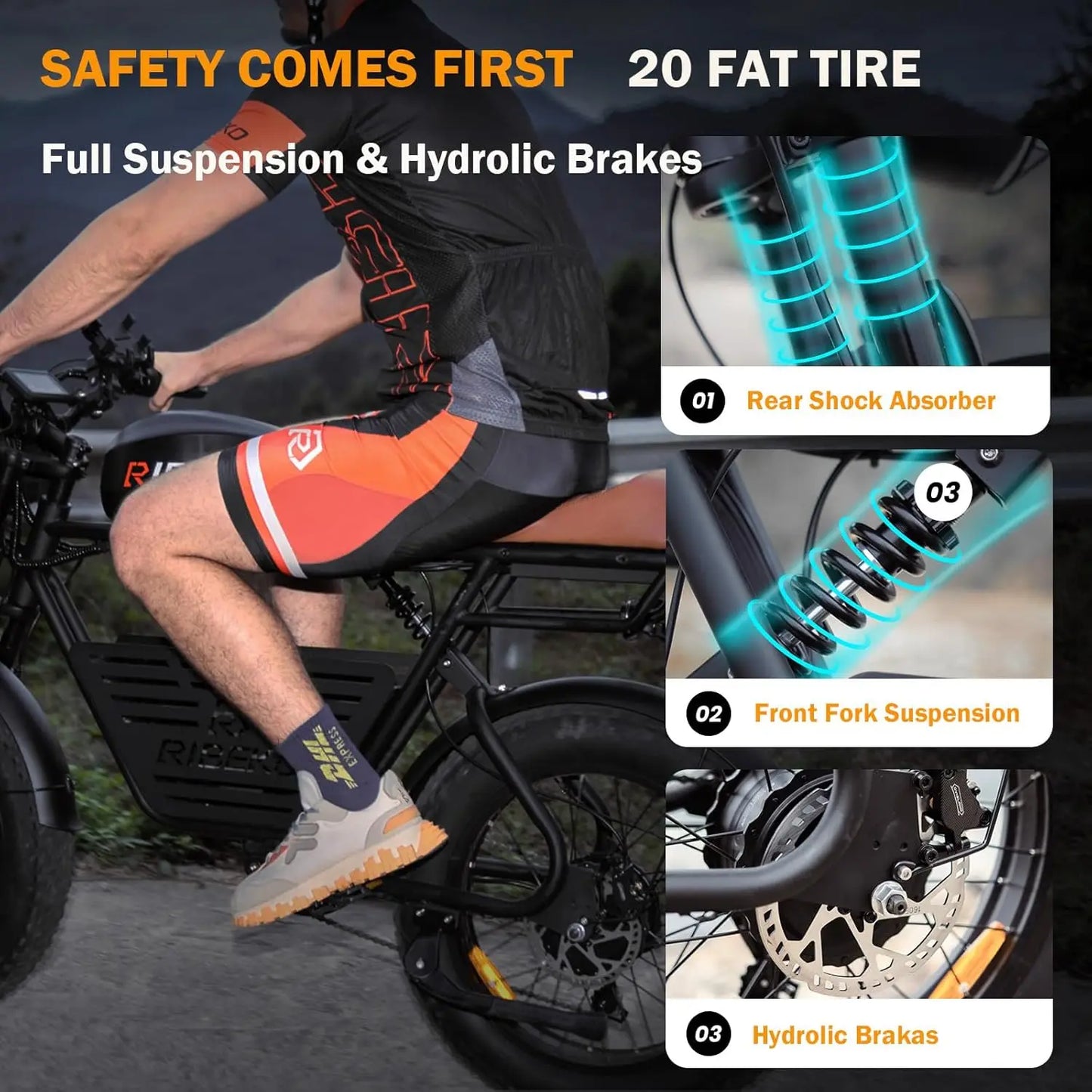 CT20Pro Dual Motor Electric Fat Tire Ebike Long Range
