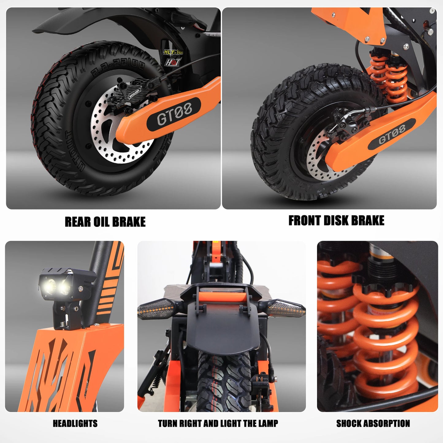 Arwibon 5600W Electric Scooter Dual Motor Folding Seat